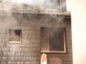 Feuer 3 Reihenhaus komplett ausgebrannt Koeln Poll Auf der Bitzen P256